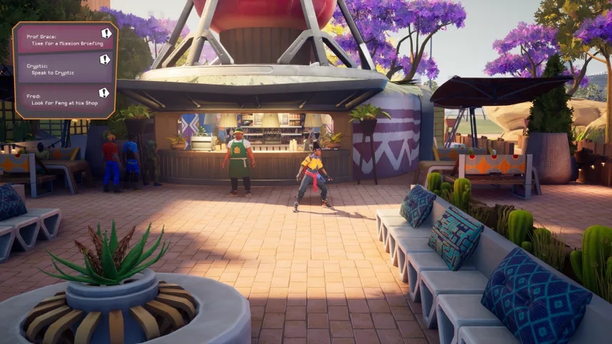 未来のヨハネスブルクがゲームの舞台となっている/Nyamakop