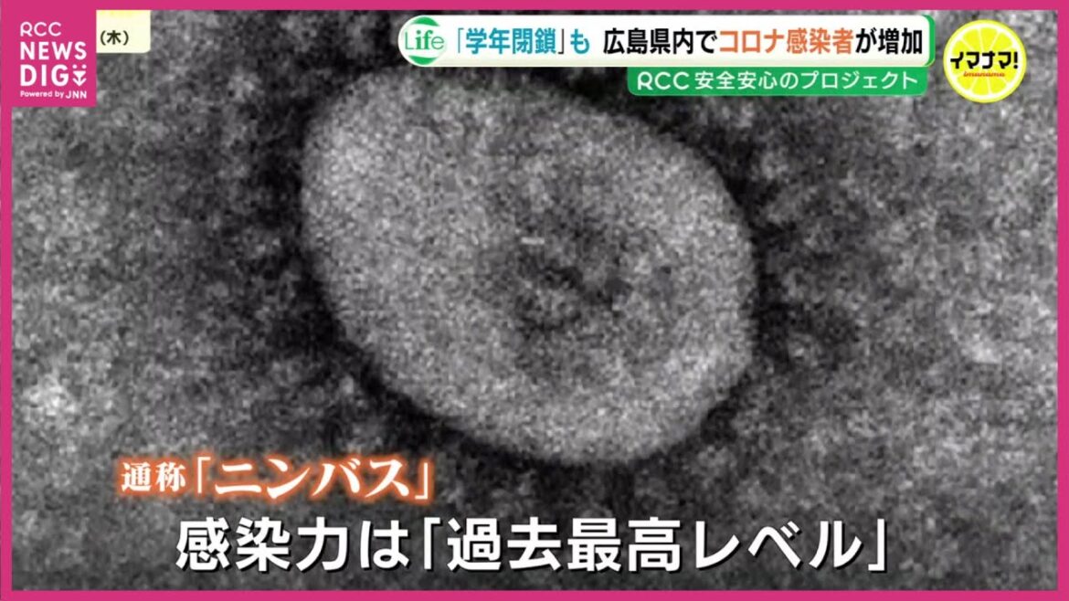 感染力は「過去最高レベル」　“新型コロナ” 感染者急増で学年閉鎖も　流行の中心は「ニンバス」　広島県内に注意報