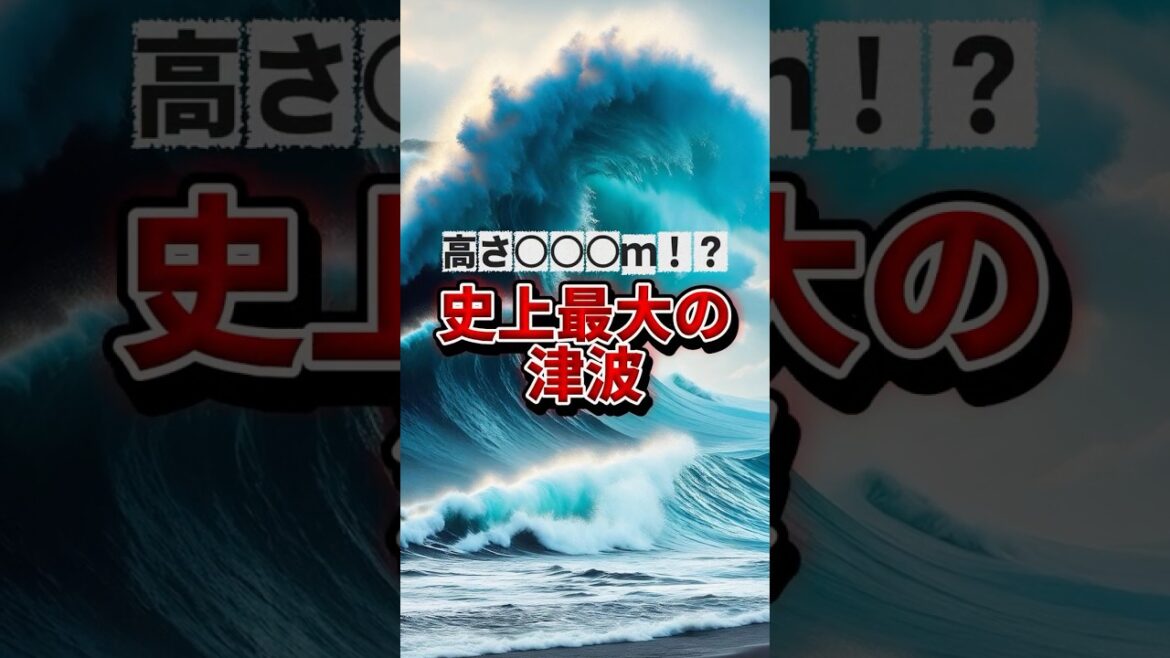 高さ○○○ｍ！史上最大の津波