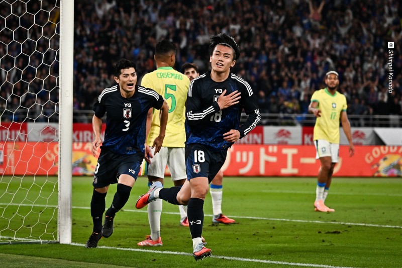 南野拓実、中村敬斗、上田綺世! 日本代表が“王国”ブラジルに鮮やか逆転…14試合目で歴史的初勝利 – サッカーキング 南野拓実、中村敬斗、上田綺世! 日本代表が“王国”ブラジルに鮮やか逆転…14試合目で歴史的初勝利 - サッカーキング