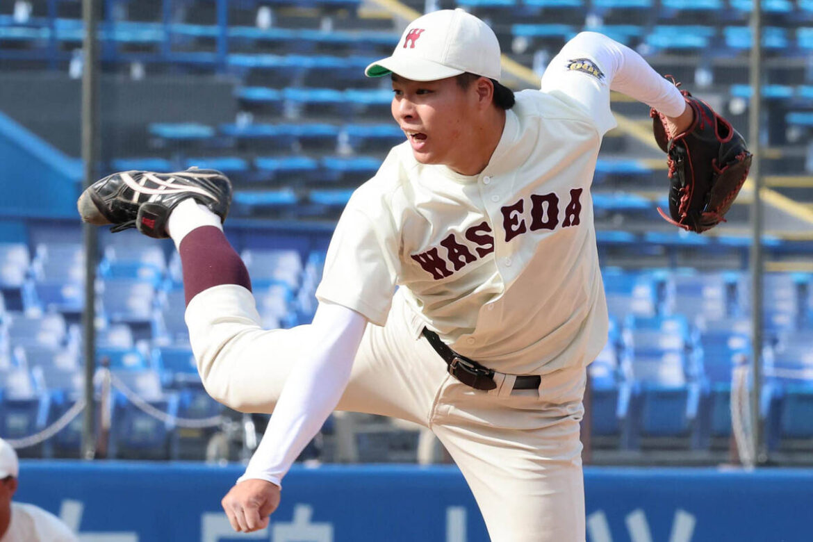 【巨人】早大・田和廉を2位指名 長身183センチ&最速152キロのサイド右腕 1位に次いで即戦力投手を獲得 – スポーツ報知 早大・田和廉投手