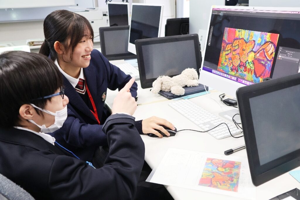 中央支援学校中学部と鶴崎工業高の生徒が文化交流　パソコンでＴシャツのデザイン制作 - 大分のニュースなら 大分合同新聞プレミアムオンライン Gate