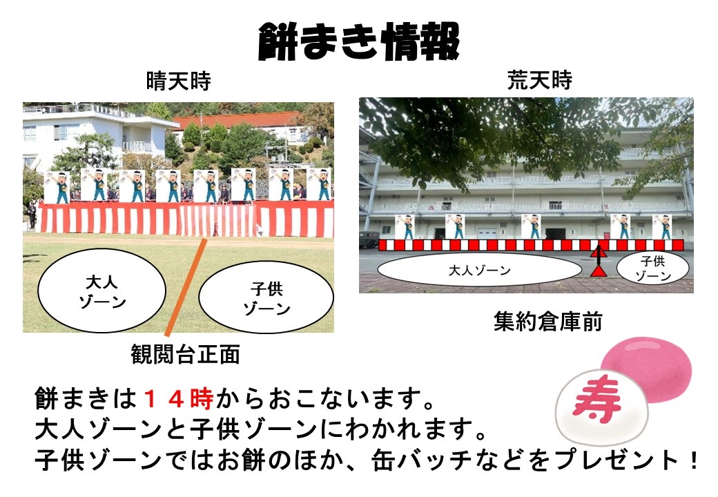 陸上自衛隊 山口駐屯地 創設70周年記念行事：餅まき情報