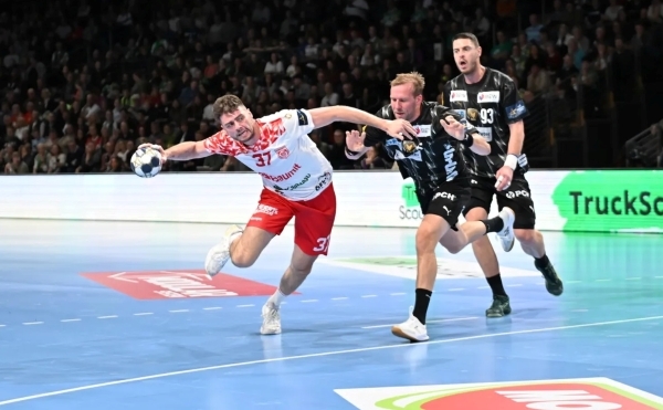 写真2025/26 EHF男子ハンドボールチャンピオンズリーグベルリンとディナモ·ブカレストの試合の様子、写真出典=欧州ハンドボール連盟