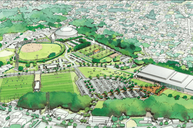 うるま市体育館 民間資本で　沖縄セルラー代表に7社でPFI　建て替え、事業費207億円