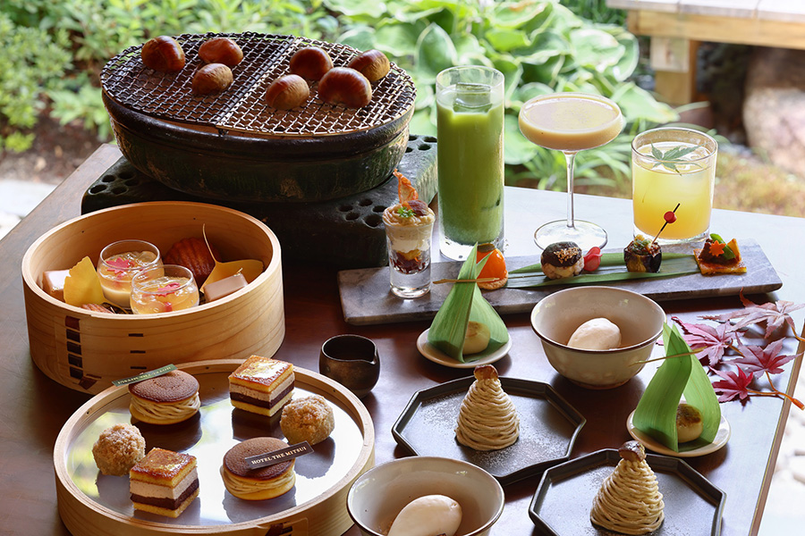 「HOTEL THE MITSUI KYOTO」（京都市中京区）で11月30日まで開催中の『京丹波栗アフタヌーンティー』