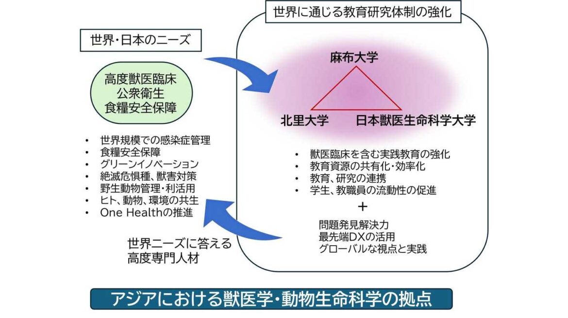麻布大学、北里大学、日本獣医生命科学大学が獣医学・動物生命科学に係る教育研究の包括連携協定を締結 | 麻布大学 麻布大学
