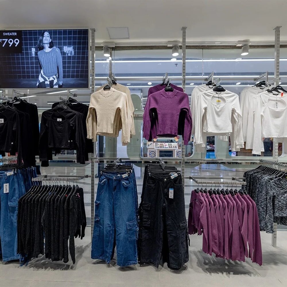 デリーのズーディオ店内