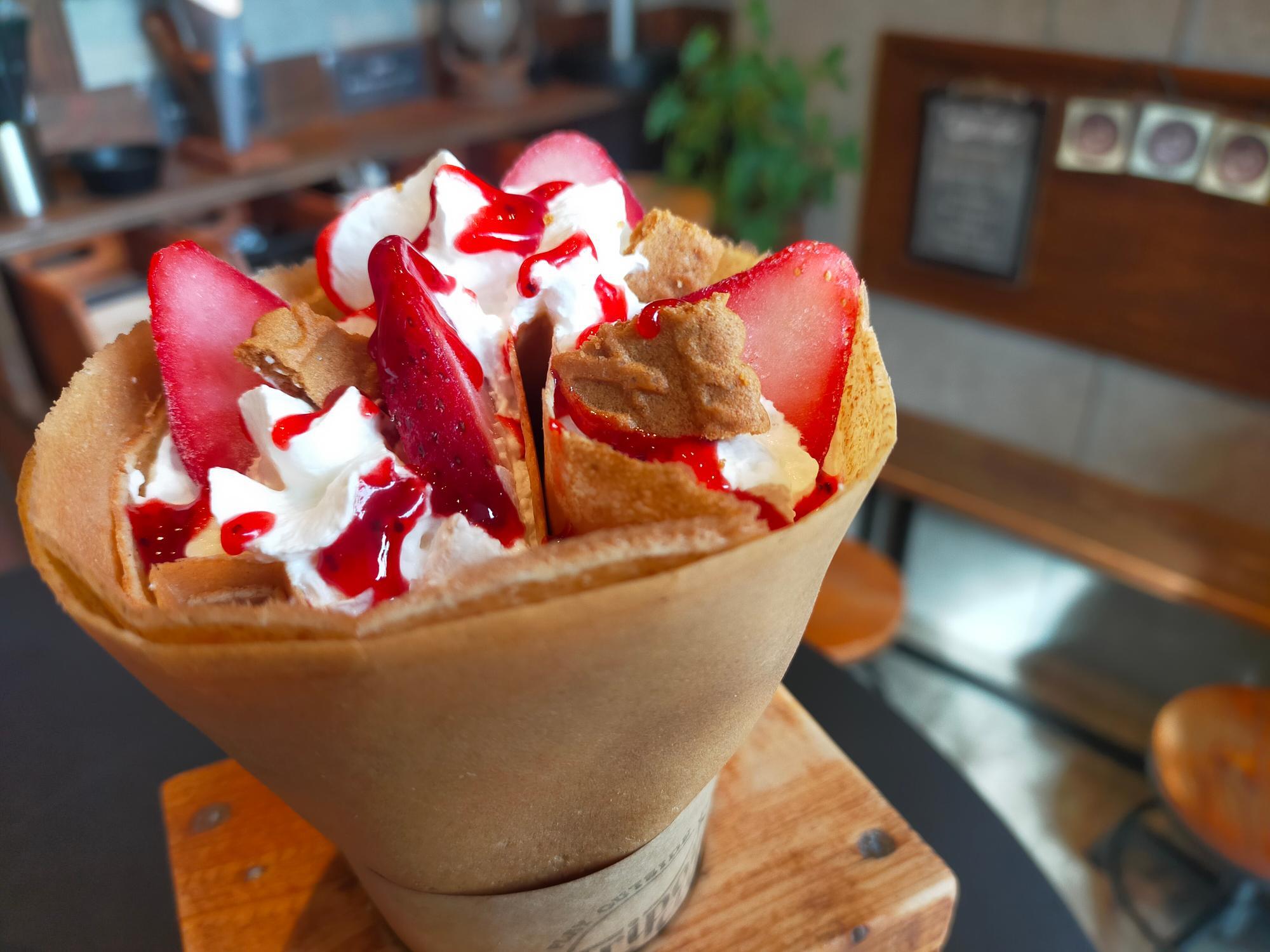 クレープの「いちご」