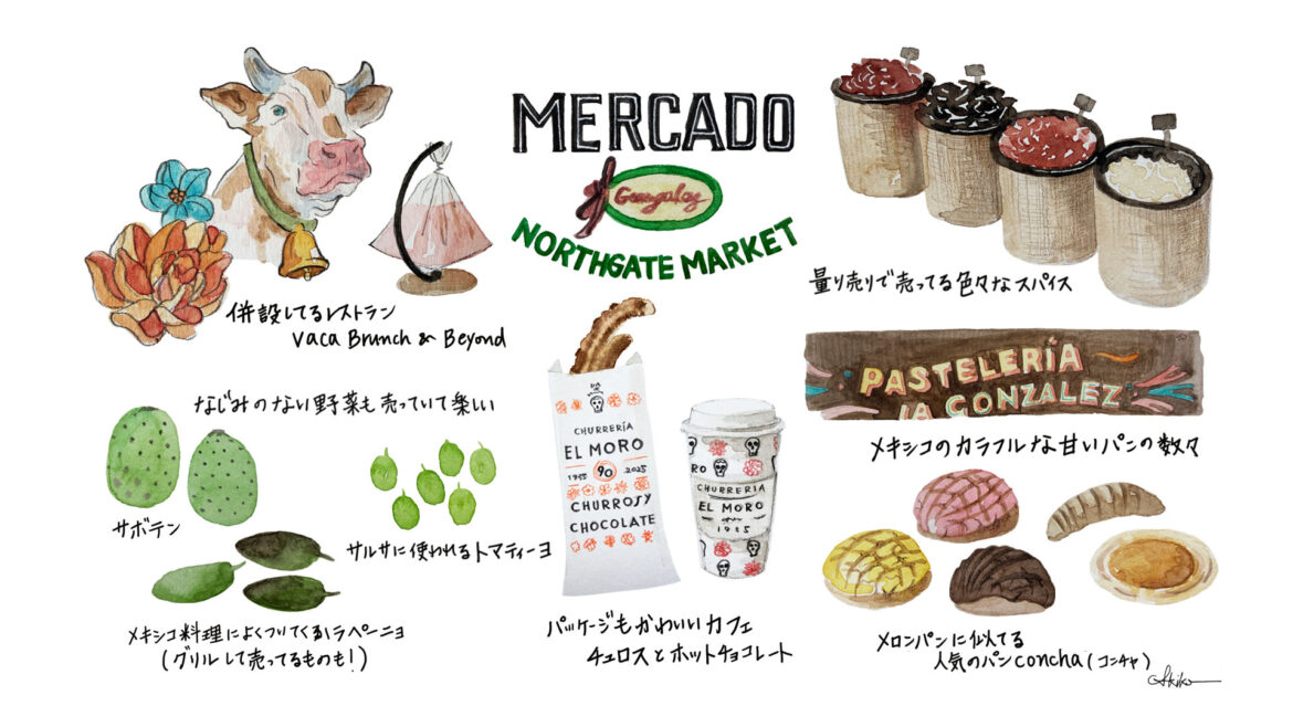 【アメリカ】まるでメキシコ食のテーマパーク Mercado Gonzalez Northgate Market メキシカンスーパー Mercado Northgate Market