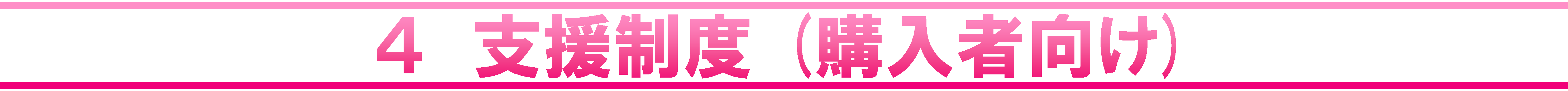 4 支援制度（購入者向け）