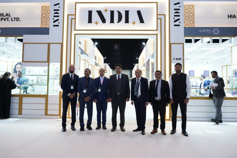 国際宝飾見本市「ジュエリー・アラビア」の過去開催時のGJEPCメンバー