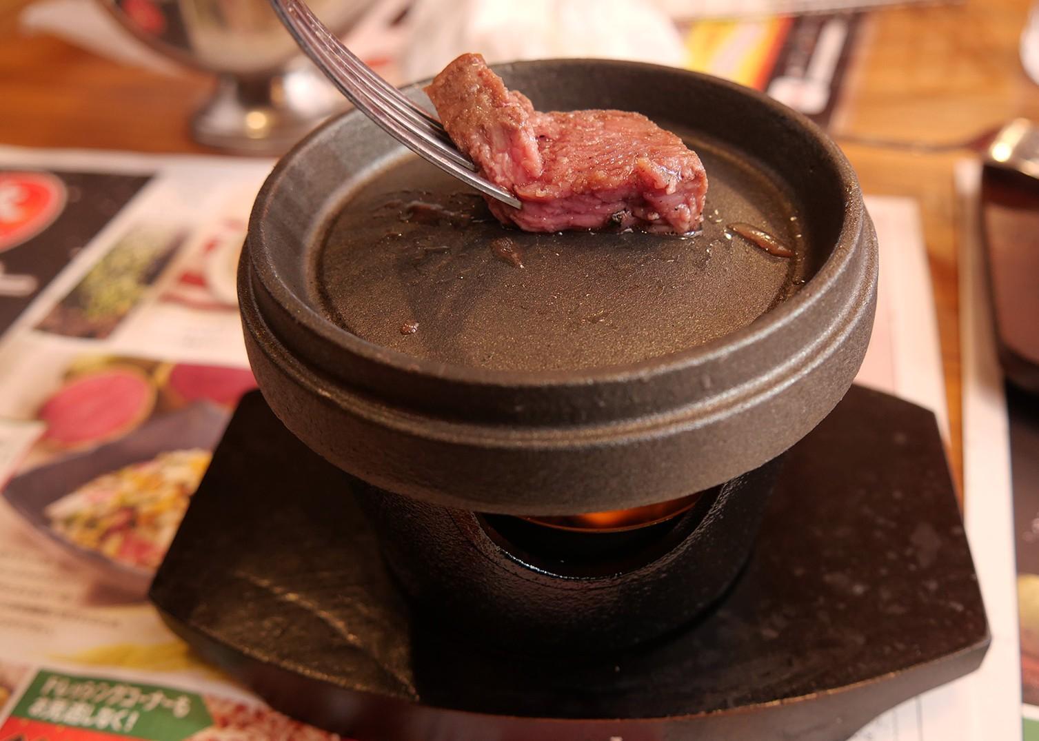 ステーキハウス ブロンコビリー小仙波店：炭火焼がんこハンバーグ150ｇ＆炭火焼やわらかランプステーキ160ｇ