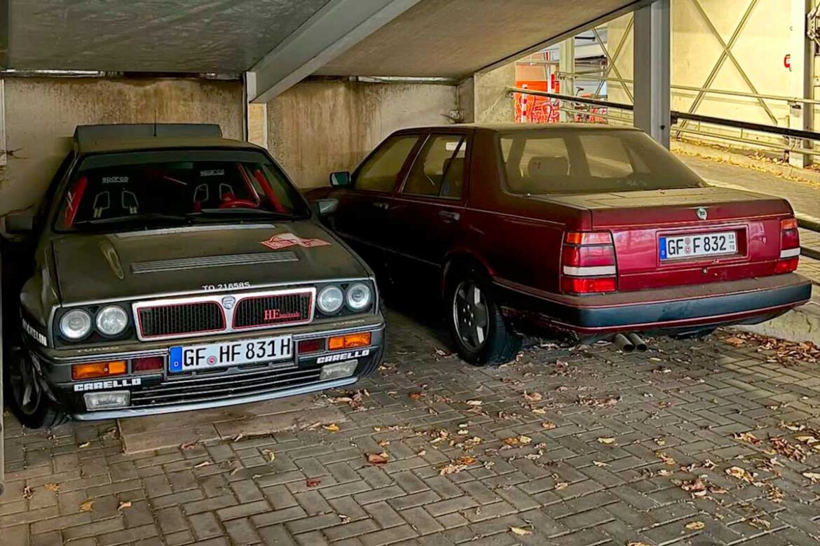 Lancia Delta HF Integrale and Lancia Thema Ferrari abandoned in Germany: waiting for their mysterious owner