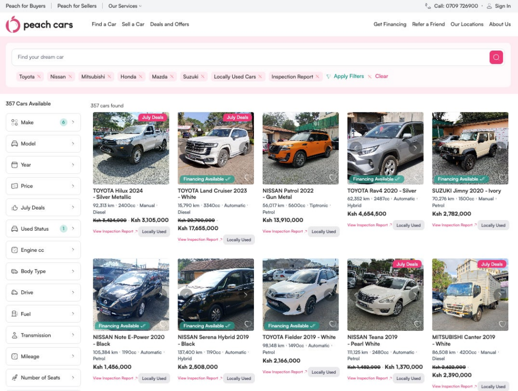 アフリカの自動車購入の仕組みを再構築する中古車売買次世代プラットフォームPeach Carsを展開するCordia Directionsが約15億円のSeries Aの完了に加え、6億円のデットを調達 | 株式会社Cordia Directionsのプレスリリース アフリカの自動車購入の仕組みを再構築する中古車売買次世代プラットフォームPeach Carsを展開するCordia Directionsが約15億円のSeries Aの完了に加え、6億円のデットを調達 | 株式会社Cordia Directionsのプレスリリース