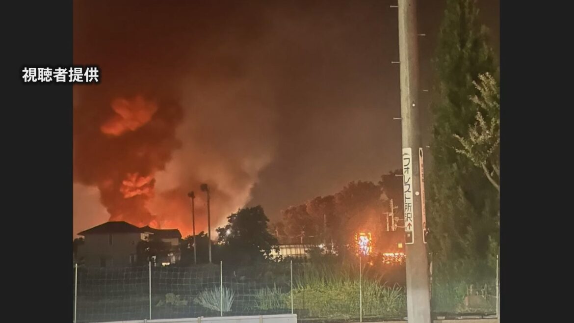 埼玉県所沢市のヤードで火事 「産業廃棄物が燃えている」と通報　延焼中もこれまでにけが人なし（TBS NEWS DIG Powered by JNN）