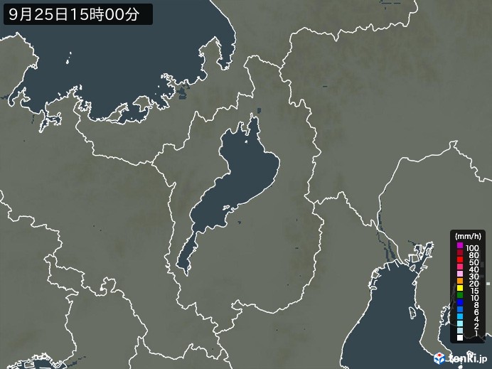 滋賀県の過去の雨雲レーダー(2026年09月25日) – 日本気象協会 tenki.jp 滋賀県の雨雲レーダー(2026年09月25日)