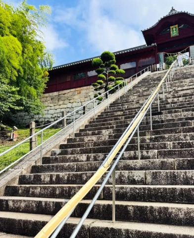 広島東照宮 流しそうめん
