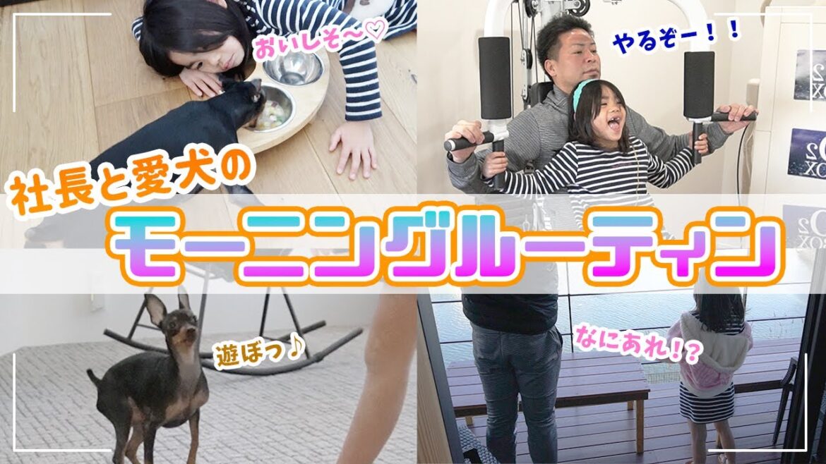 【モーニングルーティーン】ミニチュアピンシャーとの朝の日課 /おしゃれな家/3LDK＋S/社長