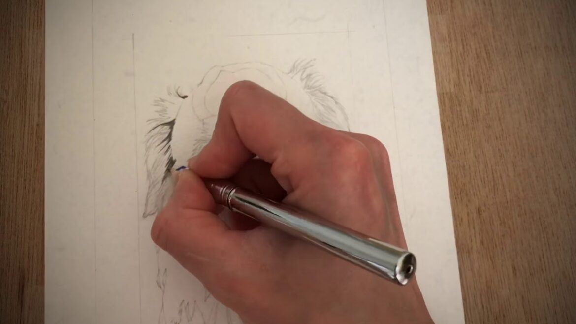 鉛筆画(ロングコートチワワ/ブラックタン)の描き方 鉛筆画(ロングコートチワワ/ブラックタン)の描き方