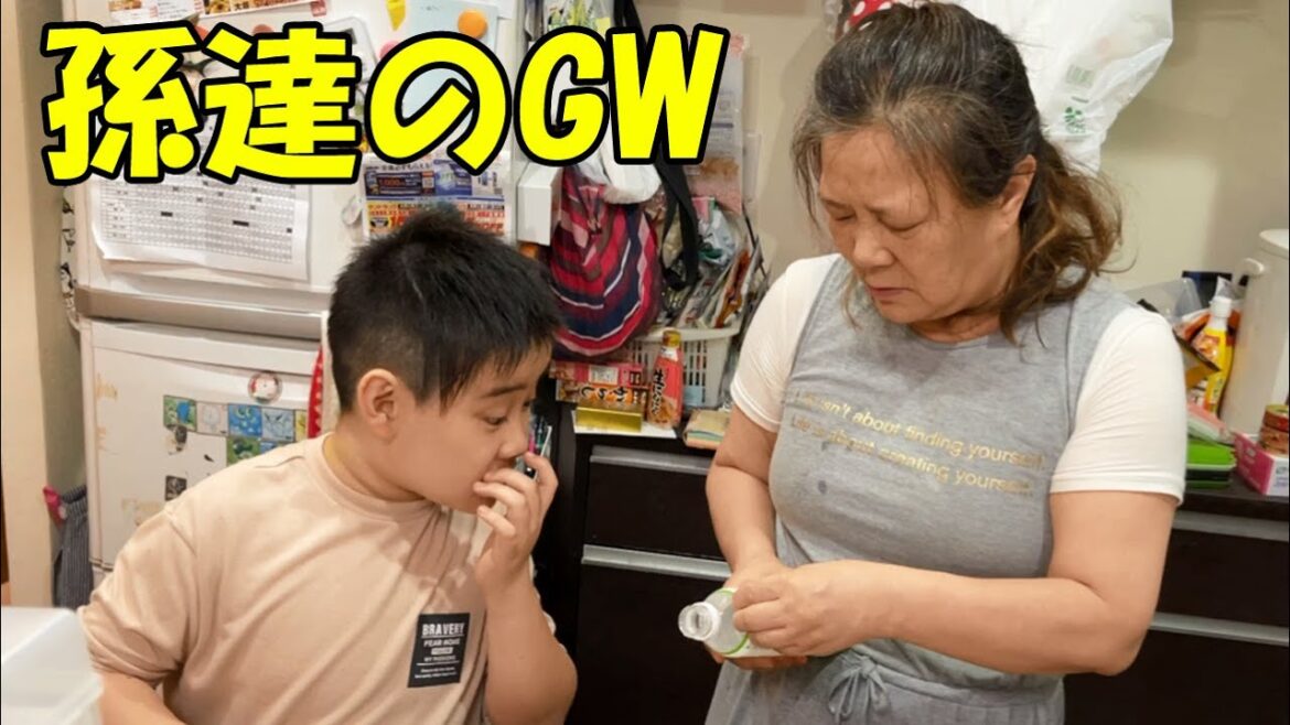 秋田犬そうすけ君・シェパードマック君・孫達のGW始まり