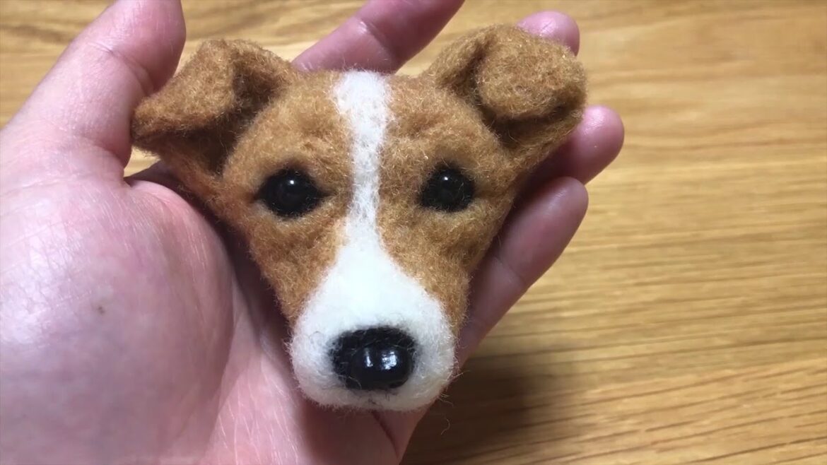 ジャックラッセルテリアのピンバッジ｜犬　初心者【羊毛フェルトJOY】