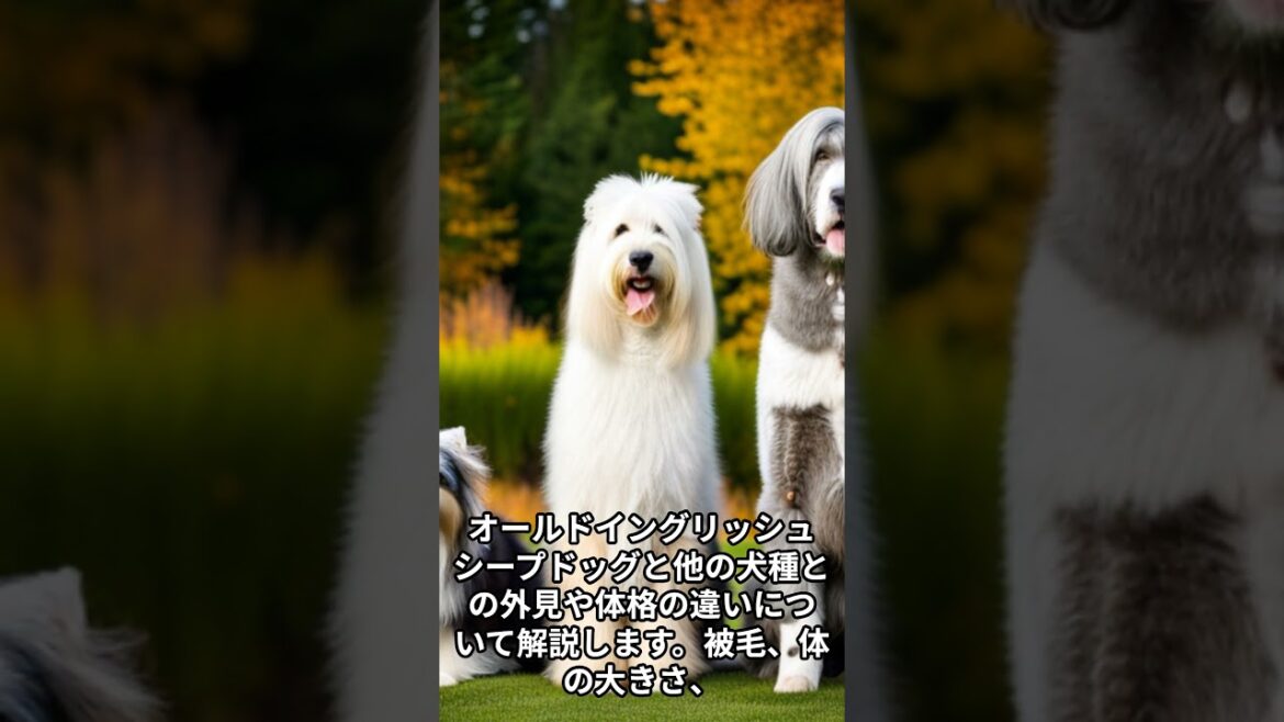 オールドイングリッシュシープドッグと他の犬種との違い #shorts