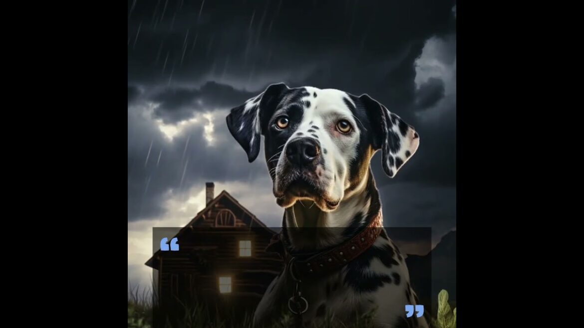 Dalmatian: Leaving the Light On in the Stormy Night 🌩️🐾💡
