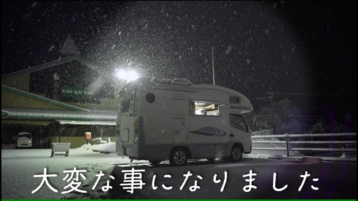 10年に一度の最強寒波！ブルドッグ３匹を乗せたままトラブル続出緊急車中泊【京都編】