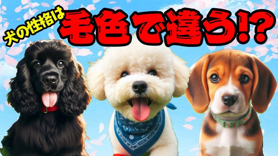 [犬の雑学]犬は毛色で性格が違う！？