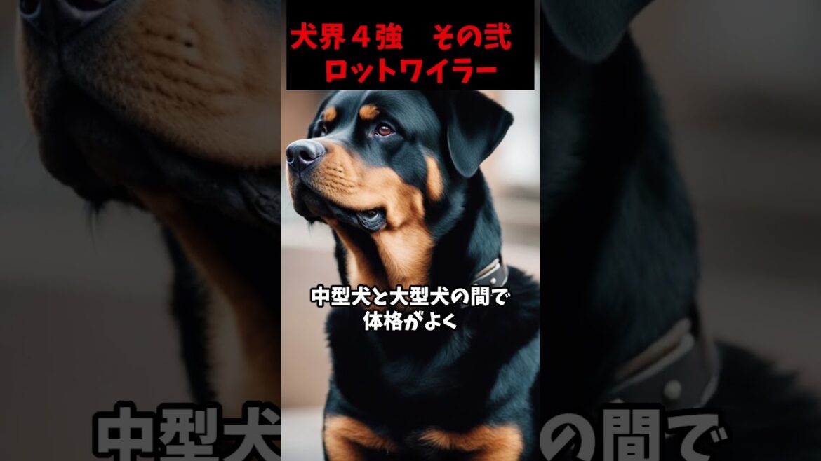 犬界４強その２ロットワイラー #動物 #雑学 #生き物 #犬 #ロットワイラー