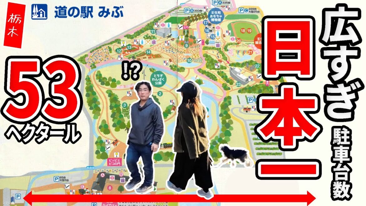 栃木ぶらり車中泊の旅！その5 東京ドーム11個分約53haの広大な道の駅みぶ