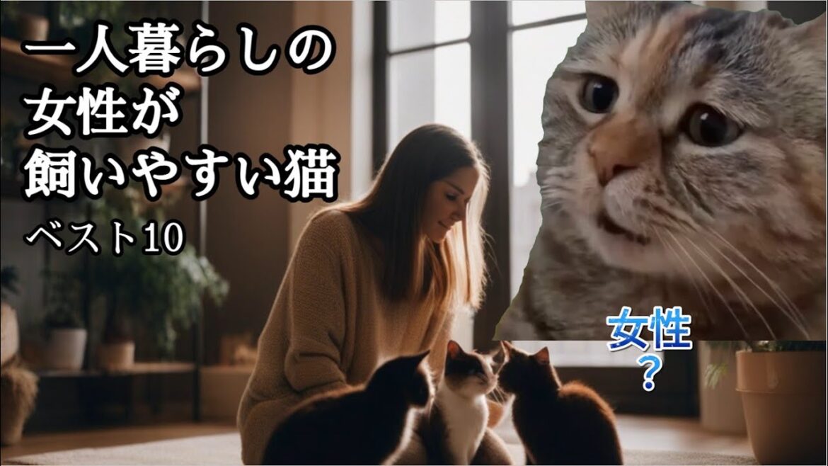 【猫ミームの猛アピールが笑える】一人暮らしの女性が飼いやすい猫ベスト10