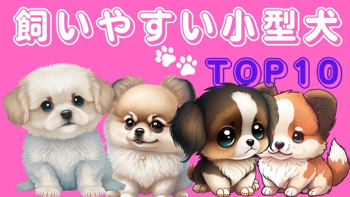 ★初心者でも飼いやすい【小型犬】TOP10！ 2024最新版