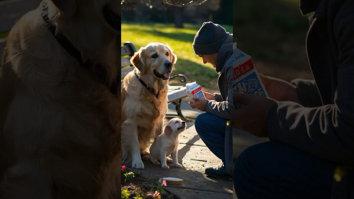 From Hunger to Hope: A Golden Retriever's Journey #shorts #youtubeshorts