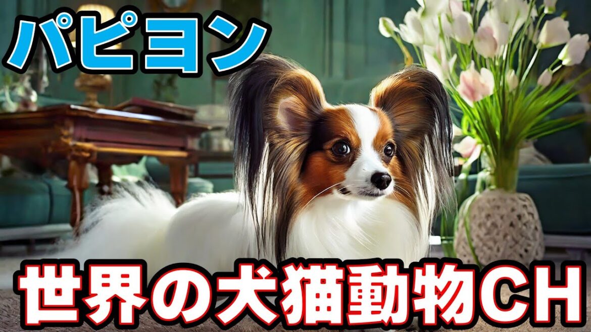 パピヨンの世界へようこそ！優雅な小型犬の魅力を解説_#世界の犬猫動物CH