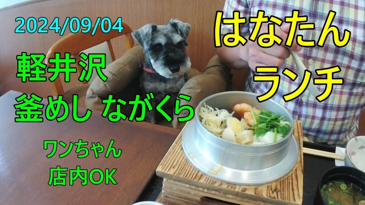 軽井沢 「釜めし ながくら」、ワンちゃん店内OK