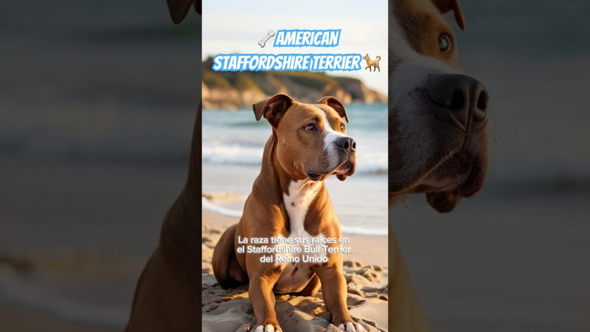 🐕🦴El American #staffordshireterrier Perro que Requiere Entrenamiento desde muy cachorros