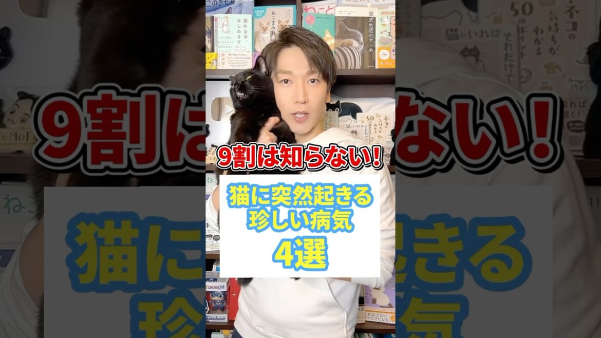 ９割は知らない！猫に突然起きる珍しい病気4選 #猫 #猫好き #ねこ