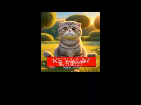 スコティッシュフォールドの折れ耳の進化とバリエーション #shorts スコティッシュフォールドの折れ耳の進化とバリエーション #shorts