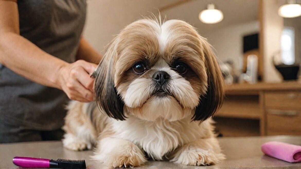 GROOM Your Shihtzu Like a PRO! || Leo pet spa ||