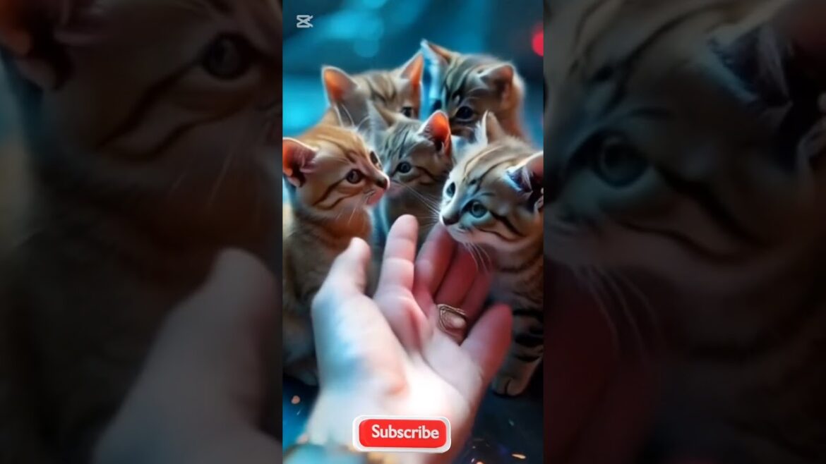 Beautiful group of brown cat's #shorts #ai #beautiful #cute #cat #ytshorts