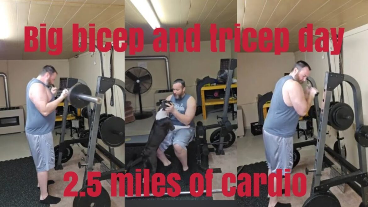 After Work Biceps & Triceps Workout with Chaos from Bella & Bowser | Positivity & Goals After Work Biceps & Triceps Workout with Chaos from Bella & Bowser | Positivity & Goals