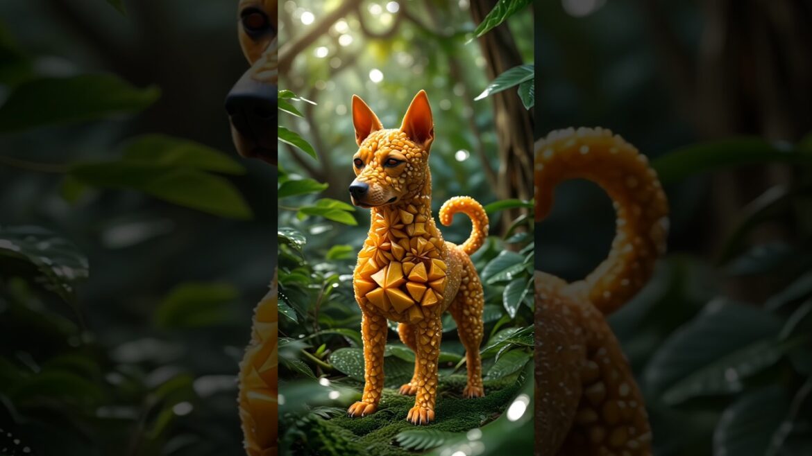 Basset hound Dog + Pear & Basenji dog + Star Fruit