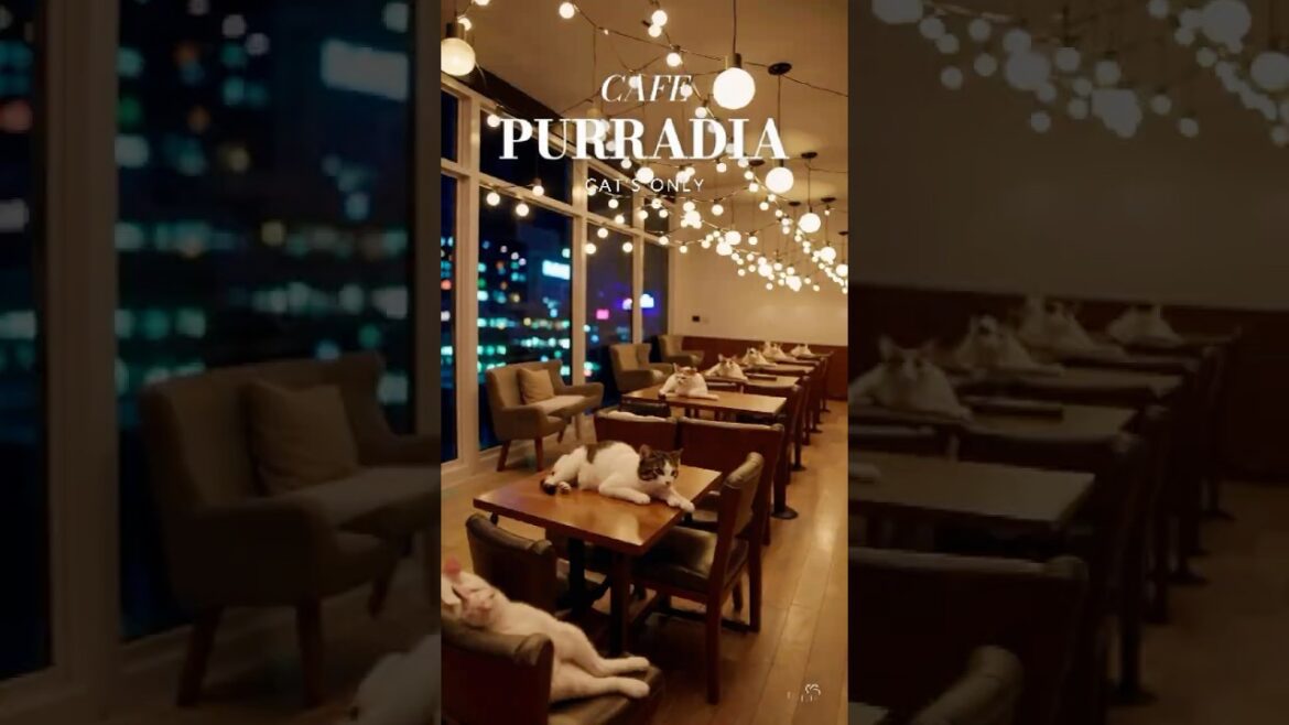 고양이들의 비밀 카페 | A Hidden Café Where Cats Gather #cute #coffee #cafe