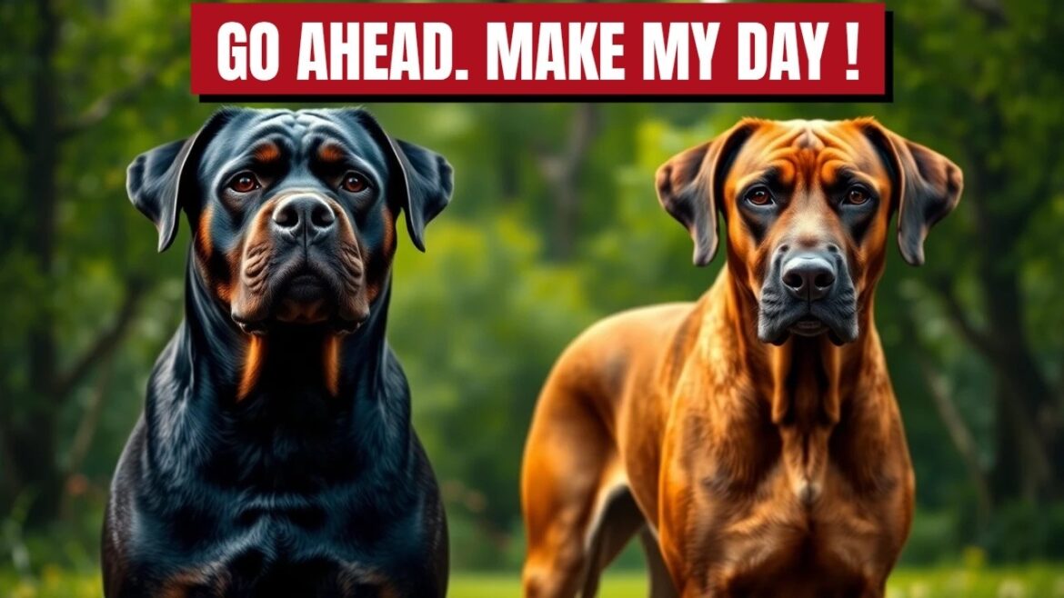 Guard Dog Face-Off: Rottweiler vs Rhodesian Ridgeback - Who’s the Ultimate Protector?