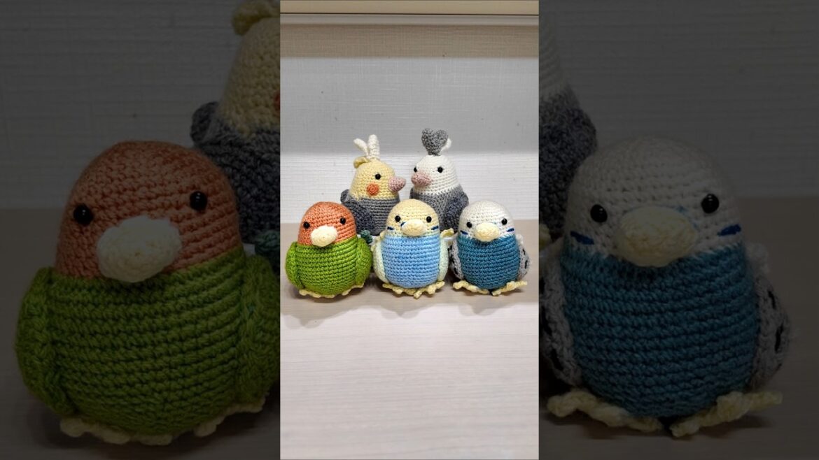 ママ飼主が作るインコのあみぐるみ #shorts #イタグレ #ミニピン