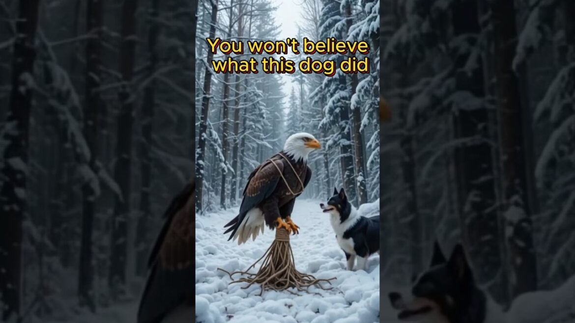 AW - Intelligent Collie call old man to save Eagle #animals #eagle #dog #bordercollie