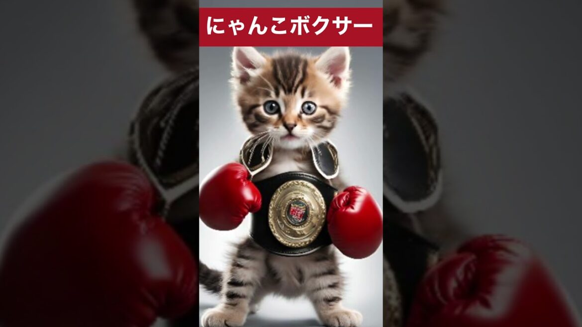 にゃんこボクサー#猫ボクシング#猫ボクサー#サウスポー