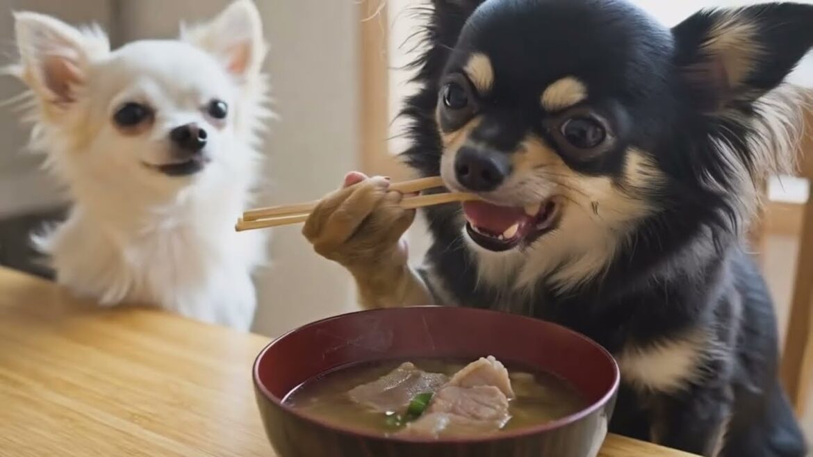 AIチワワ 豚汁の作り方 AI Chihuahua's Japanese-style Cooking